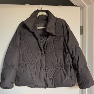 Uniqlo Women's Dark Gray Puffer Jacket